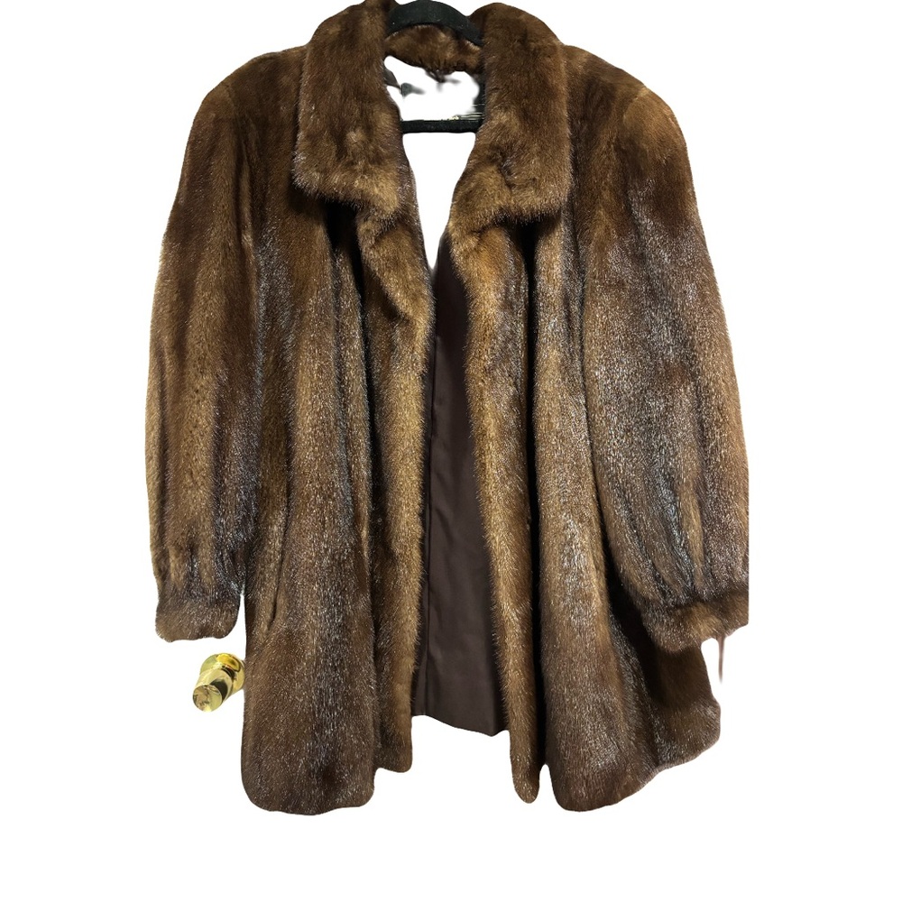 Elegant Brown Fur Coat